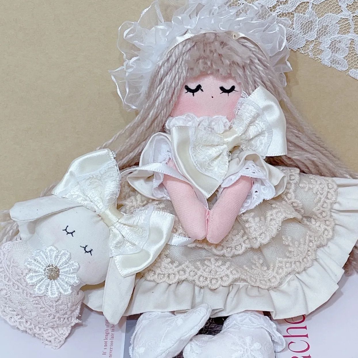 カントリードール ハンドメイドドール ロリィタドール身長約28cm 限定セットA ❁カントリードール♪ハンドメイドドール