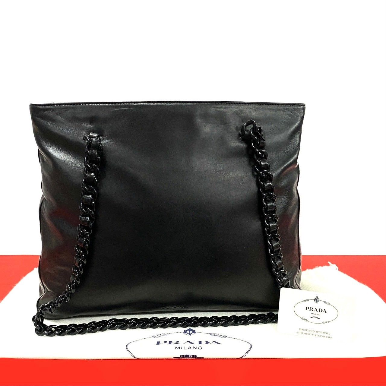 極希少】 PRADA プラダ ショルダーバッグ トートバッグ チェーン