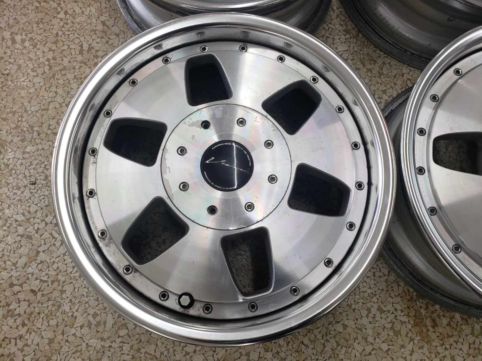 SSR スピードスター　タナベ　希少　ヴィエナ　ビエナ　6J 4本セット　深リム 希少 当時物 深リム 3ピース 14in 5.5j +38 4H-100/114.3 SSR