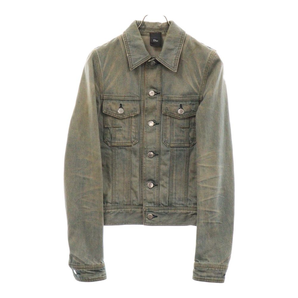 Dior homme 04ss デニムジャケット　エディ期 Dior HOMME (ディオールオム) 04SS エディ期 泥WAX コーティング