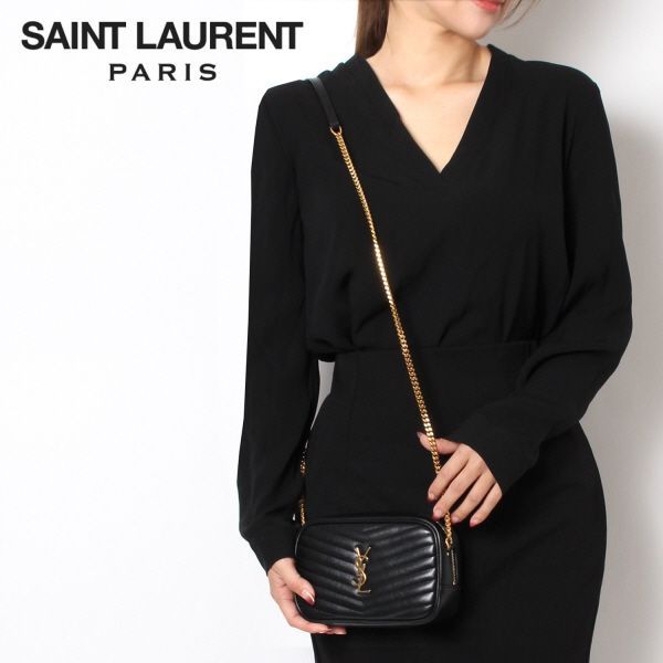 サンローラン SAINT LAURENT  モノグラムYSL チェーンウォレット バッグ【ブラック】 748849 DV701 1000/【2023-24AW】l-bag