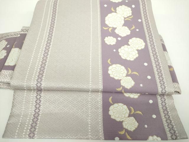 平和屋着物●ワンタッチつけ帯 唐織 花間道 金銀糸 やまと誂製 正絹 DAAX4642ps