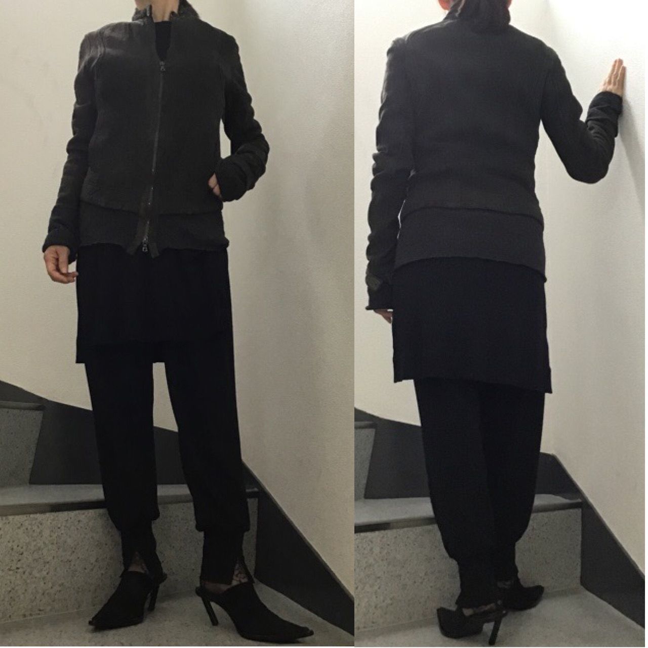 Issac Sellam レイヤード　レザー　ジャケット Issac Sellam レイヤード レザー ジャケット Isaac Sellam