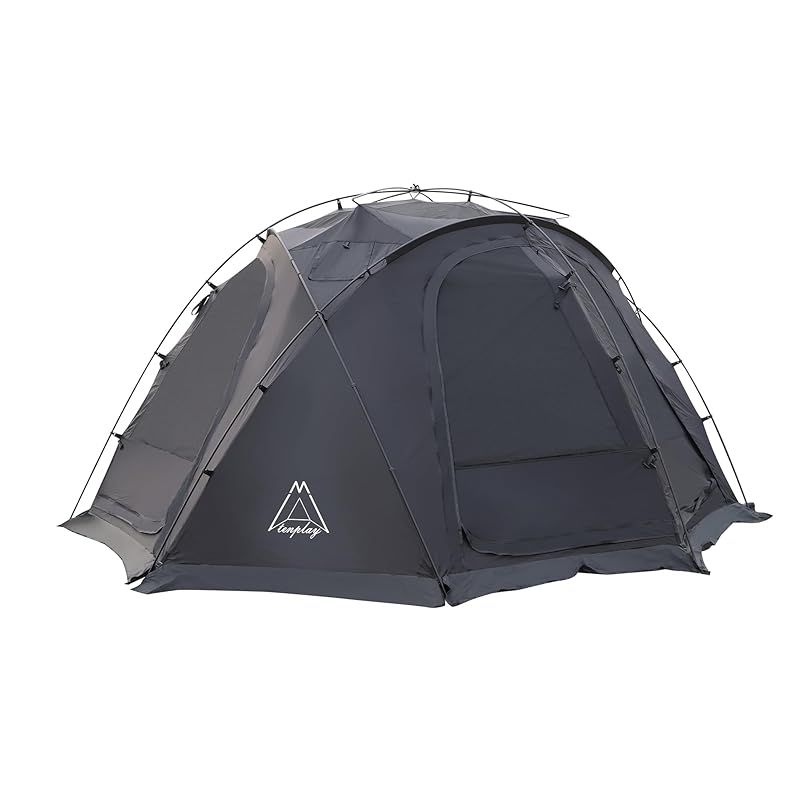 新品】 Tenplay 2024 ドームテント 大型 4-6人用 幅385cm 煙突穴