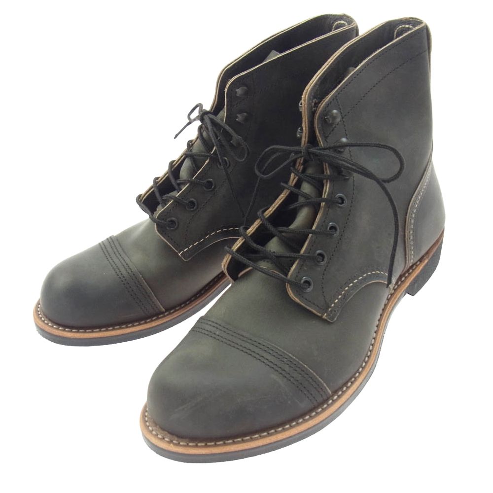 RED WING レッドウィング 8086 Iron Ranger アイアンレンジャー チャコール ラフアンドタフ ブーツ ダークブラウン系 USA9.5 上
