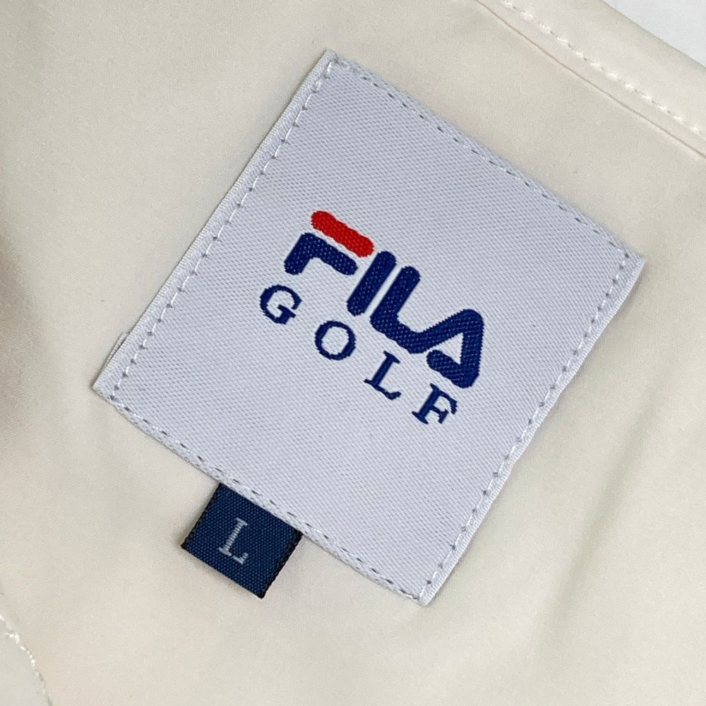 FILA ゴルフ中綿ジャケット ホワイト　総柄 FILA ゴルフ中綿ジャケット ホワイト 総柄 FILA GOLF フィラゴルフ