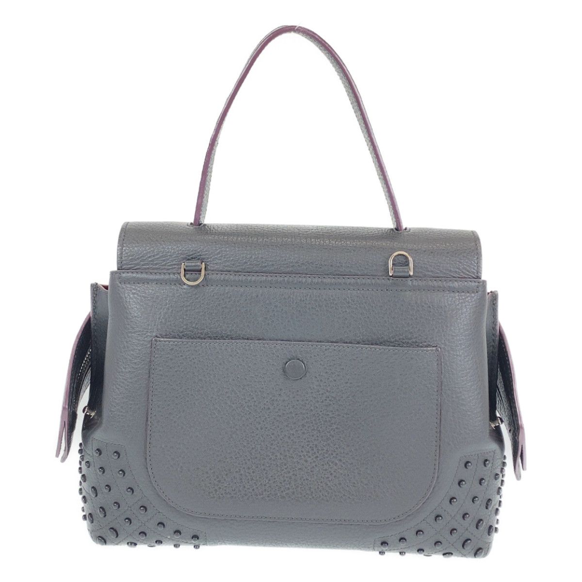 TOD'S トッズ ウェーブ ハンドバッグ ショルダーバッグ グレー 2WAY TOD'S トッズ ウェーブバッグ ダークグレー レザー 斜め掛け