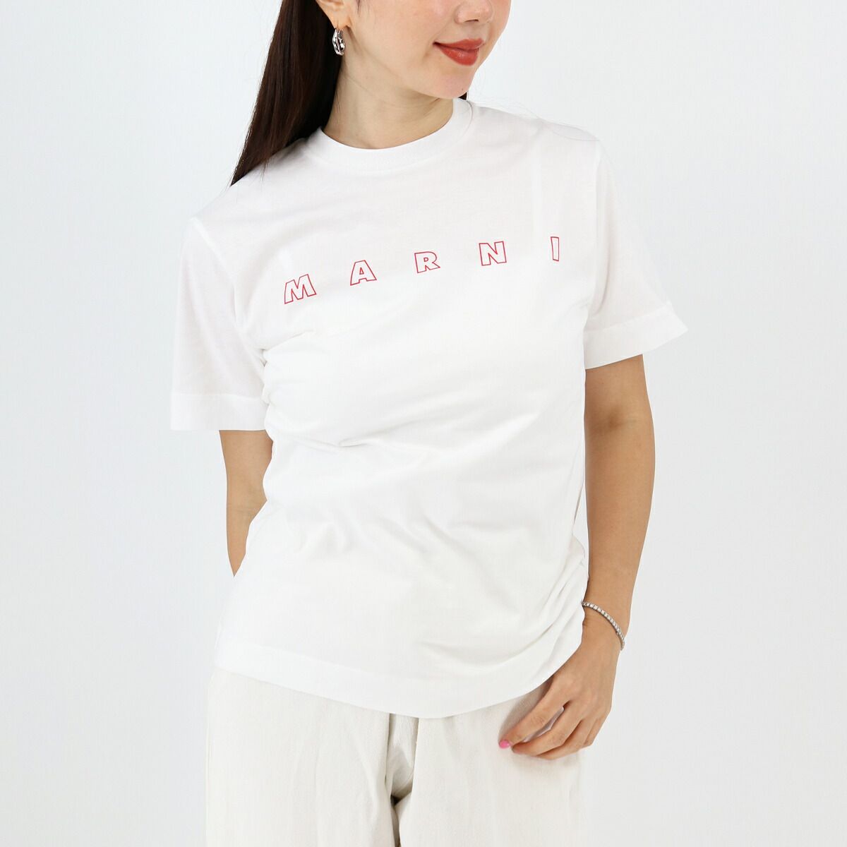 □MARNI KIDS マルニ キッズ 大人もOK ディスカウント ロゴTシャツ