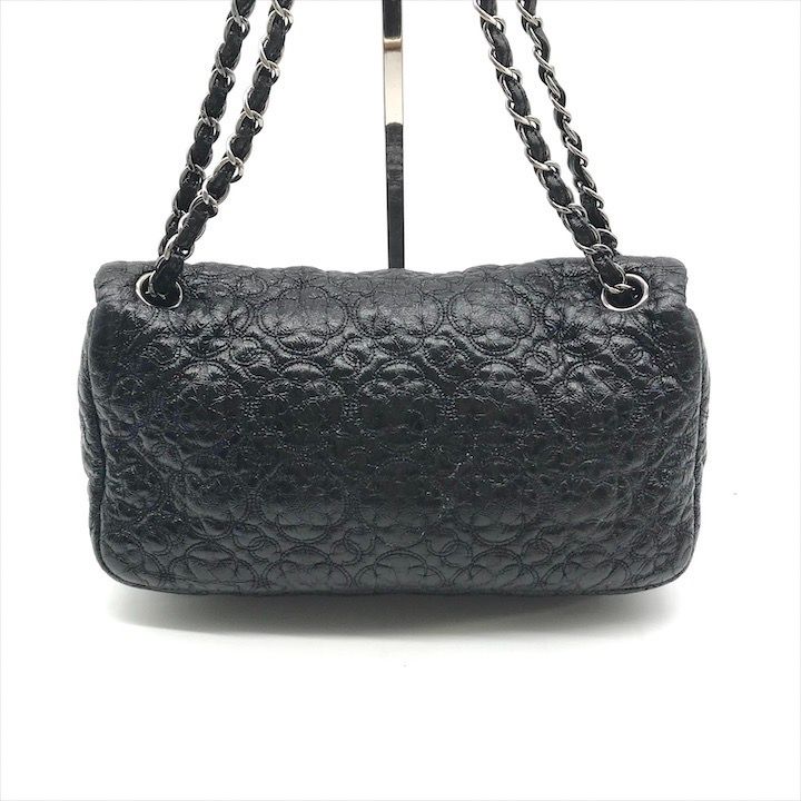 良品 CHANEL シャネル ココマーク カメリア パテント Wチェーン