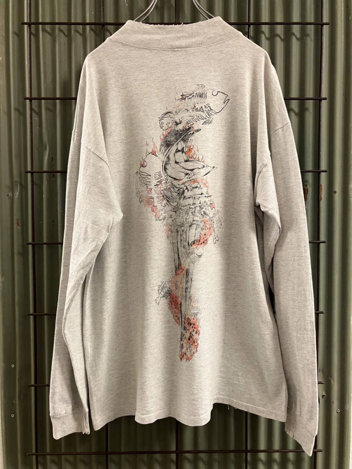 90's BRONZE AGE Print L/S T-Shirt VENICE ブロンズエイジ モック
