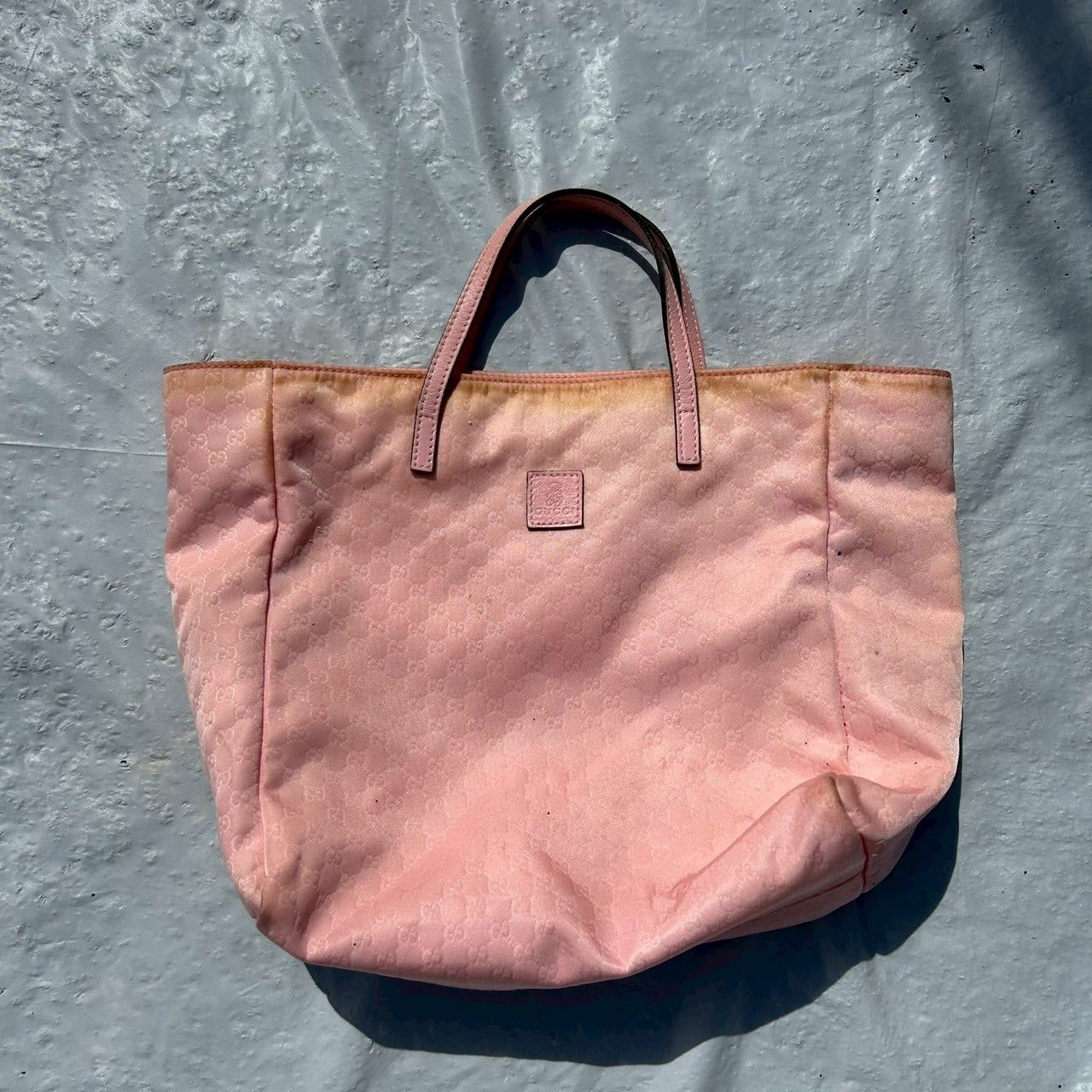 GUCCI グッチ キッズ チルドレンズ レディース ナイロン レザー トート