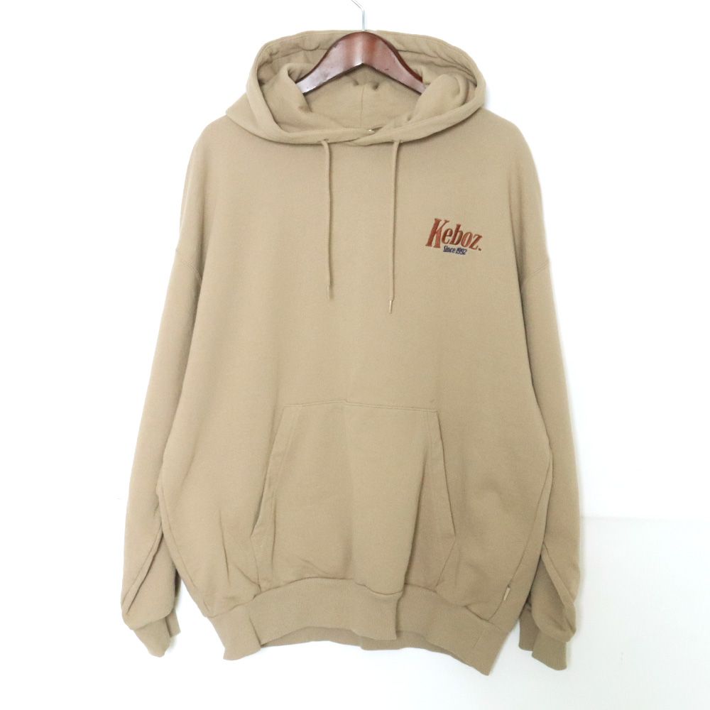 Keboz / パーカー/L/コットン/BRW KEBOZ 刺繍 プルオーバーパーカー Lサイズ - メルカリ