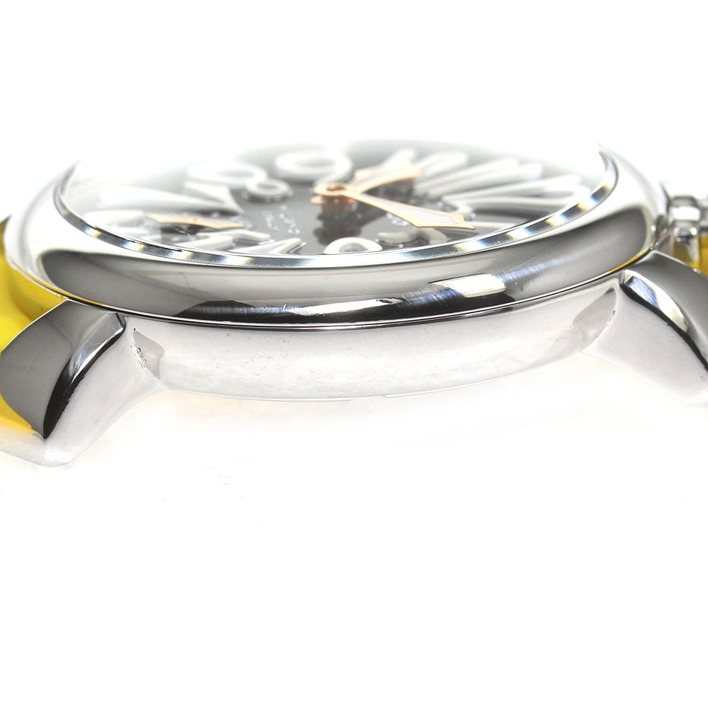 保証書ケースサイズガガミラノ マヌアーレ48 5010.06 メンズ - 腕時計(アナログ)