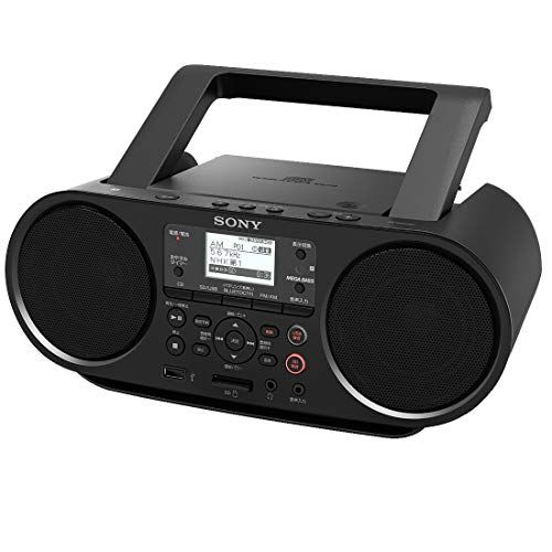 ソニー CDラジオ Bluetooth|FM|AM|ワイドFM対応 語学学習用機能 電池駆動 ブラック ZS-RS81BT