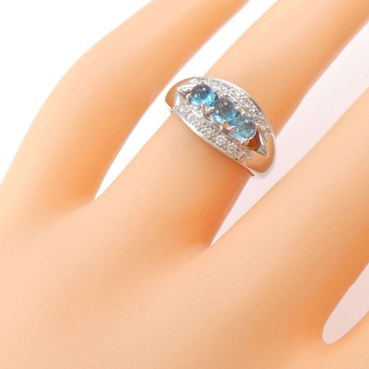 PT パライバトルマリン リング 0.59CT - メルカリ