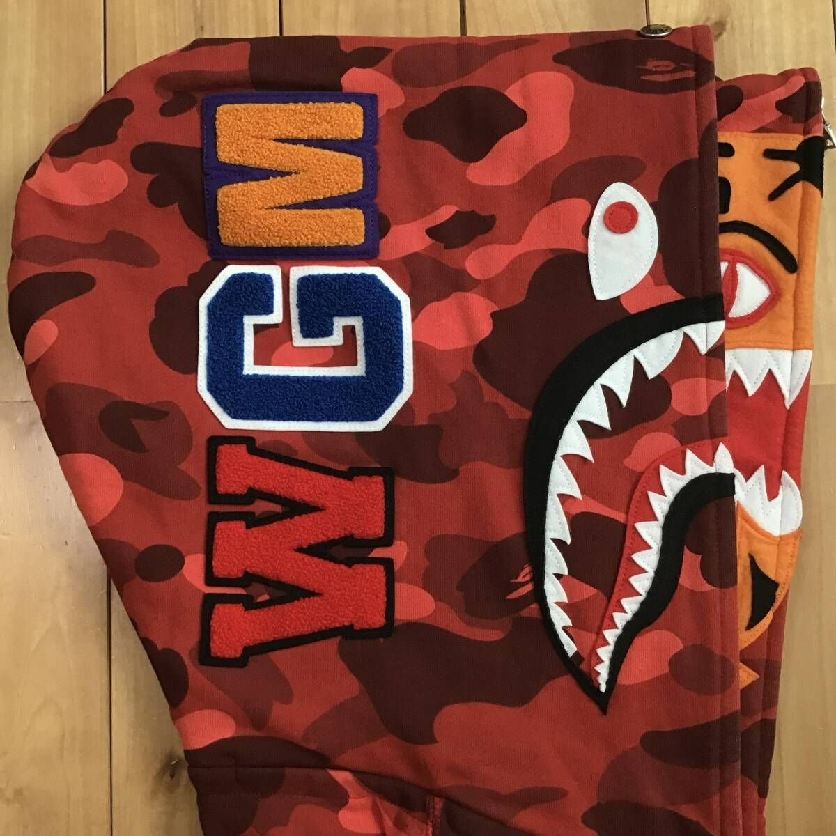 ダブル タイガー シャーク パーカー Lサイズ Double tiger shark full 