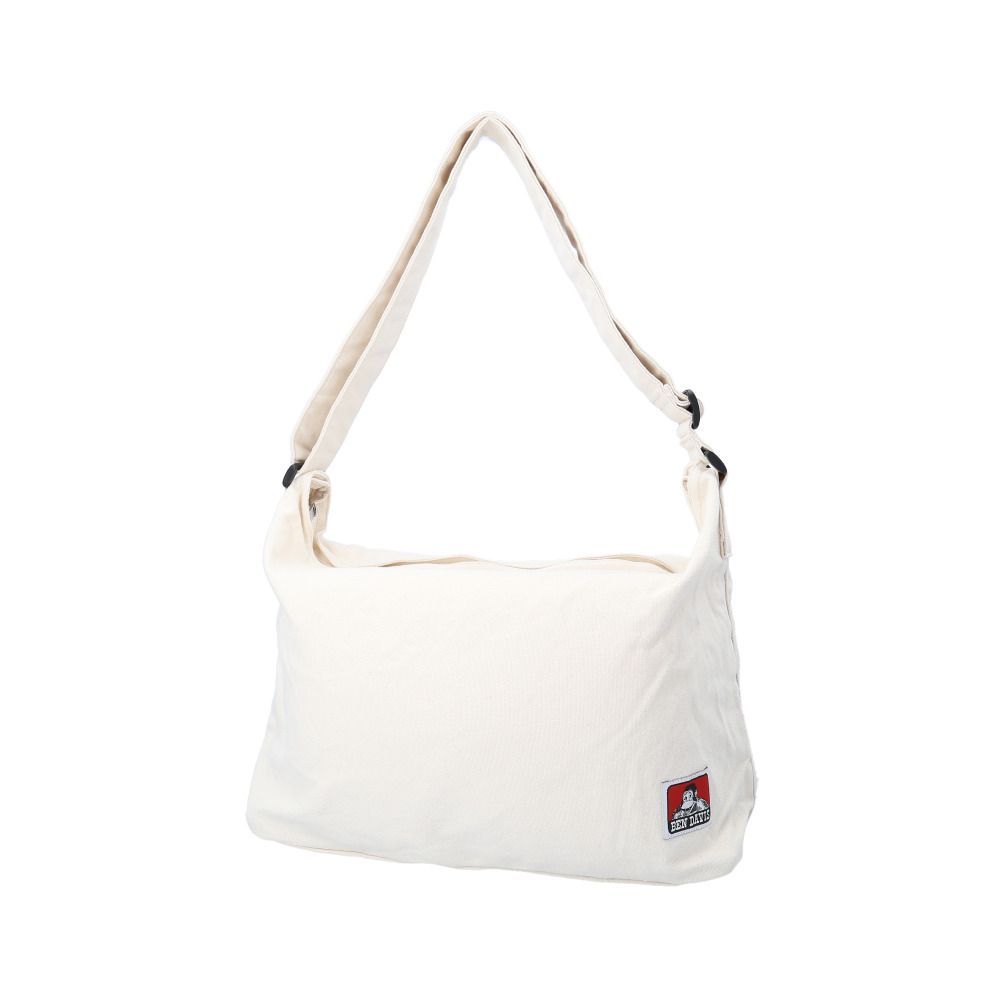 NATURAL  BEN DAVIS ベンデイビス BIG CANVAS SHOULDER ベンデイビス BEN DAVIS ショルダー BDW-8341 ショルダーバッグ ショルダーバック 斜めがけバッグ キャンバスバッグ メンズ レディース ブランド