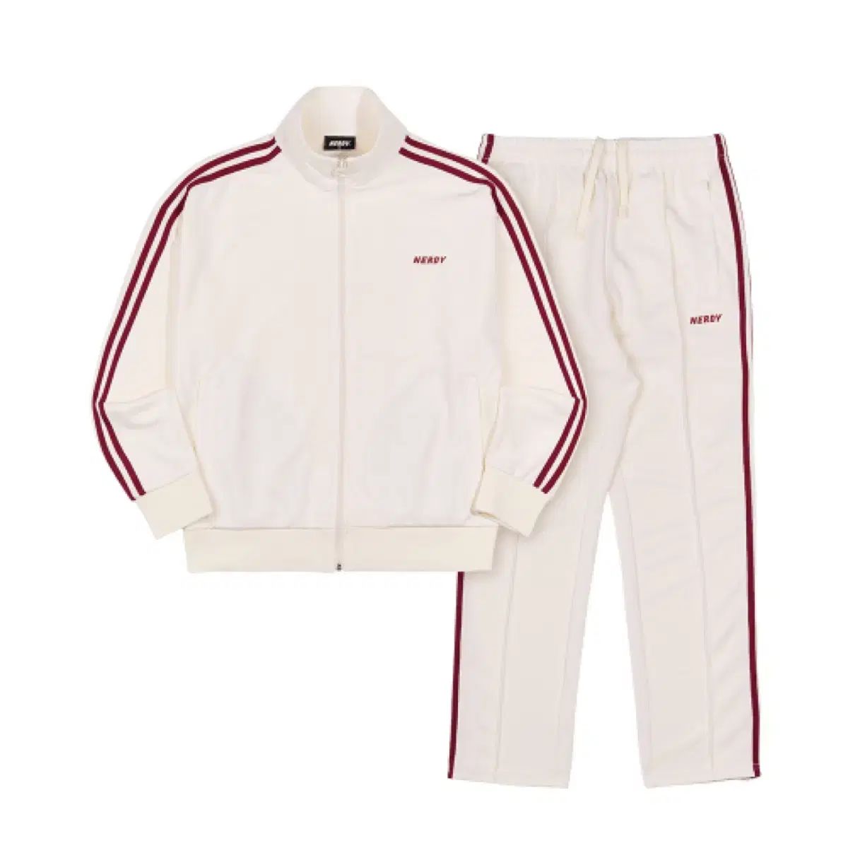 正規品 Nerdy ジャージ　クリーム色　L 在庫切れ) NERDY(ノルディ) NY クリーム ジャージ セットアップ