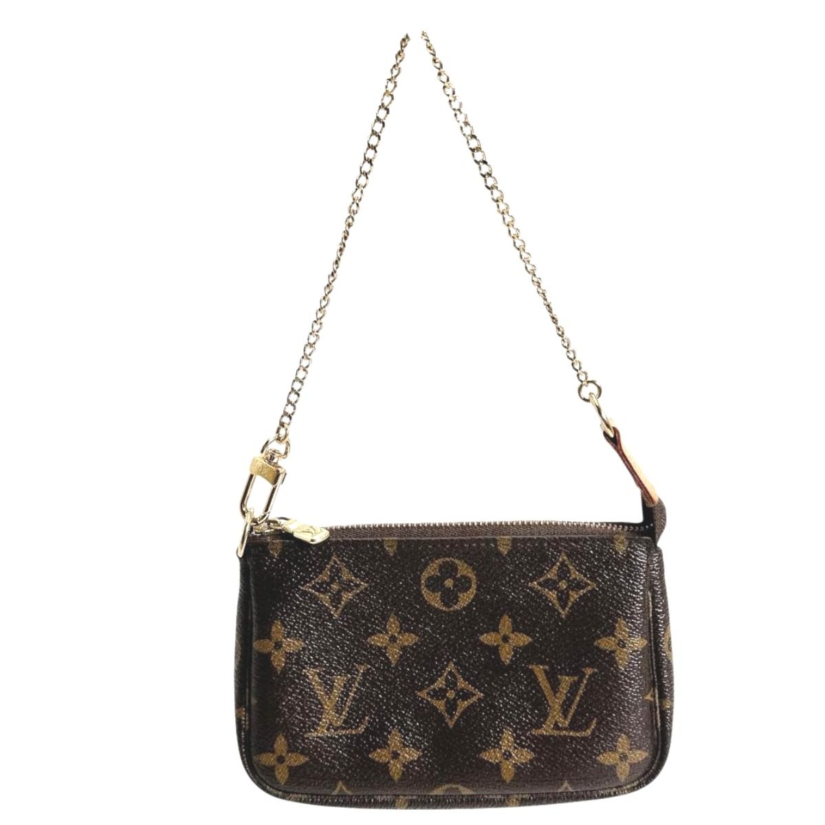 ルイヴィトン M58009 モノグラム ミニ ポーチ ミニ ポシェット アクセソワール ポーチ LOUIS VUITTON ブラウン