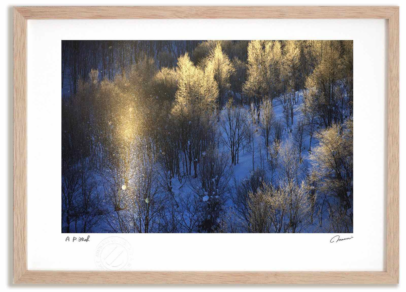 アートフォト 絵画 サンピラー24 高橋真澄 インテリア 額入り 額装込 風景画 油絵 ポスター アート アートパネル リビング 玄関 プレゼント モダン アートフレーム 飾る Mサイズ おしゃれ 壁掛け 絵