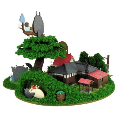 となりのトトロ みにちゅあーとキット【トトロがいっぱいジオラマ】 MK07-35 新品】さんけい MK07-35 みにちゅあーとキット トトロがいっぱい