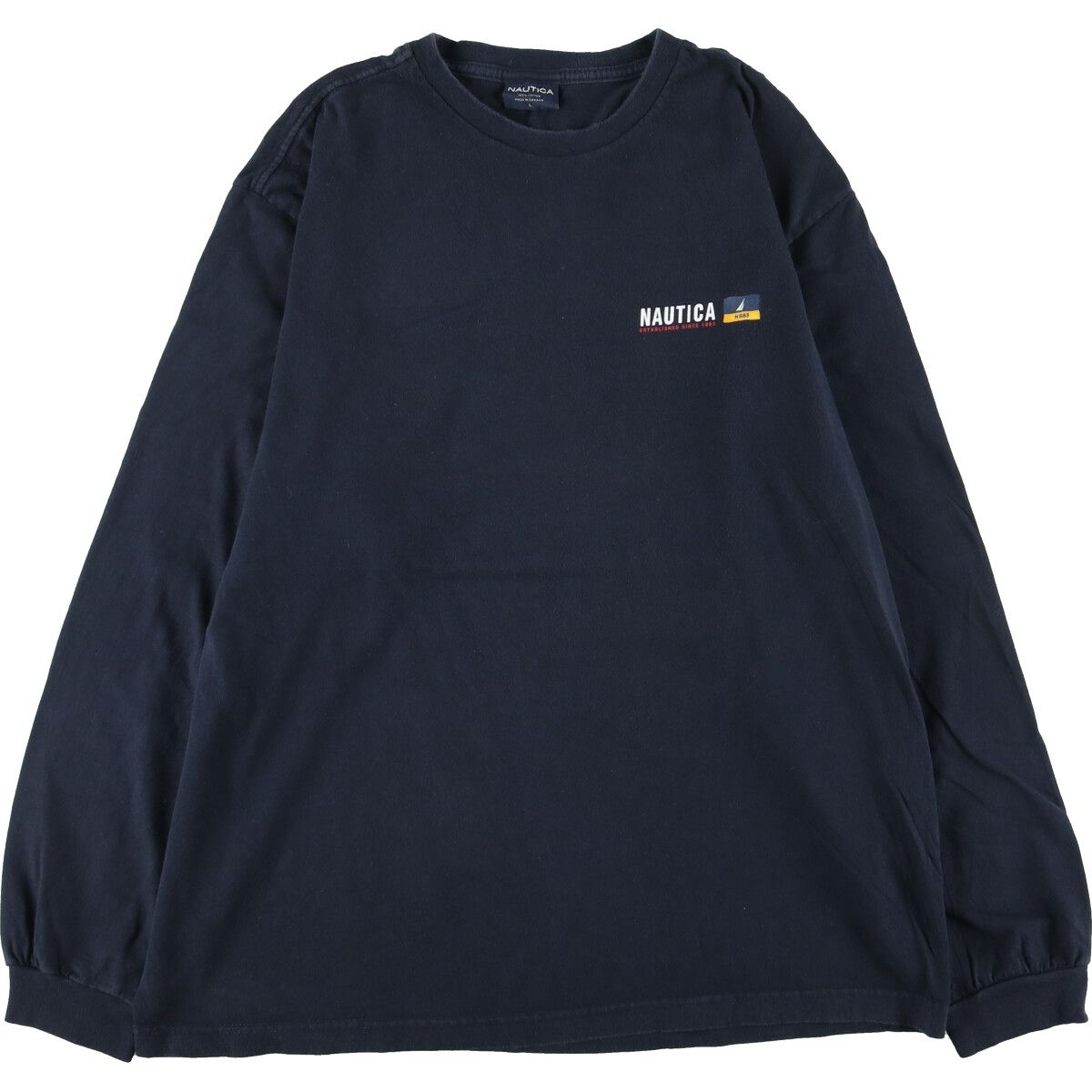 古着 ノーティカ NAUTICA バックプリント ロングTシャツ ロンT カナダ