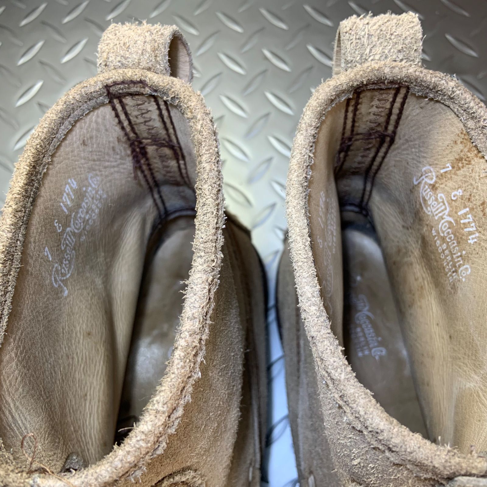 ☆RUSSELL MOCCASIN ノックアバウト US7E JP25㎝ ラッセルモカシン