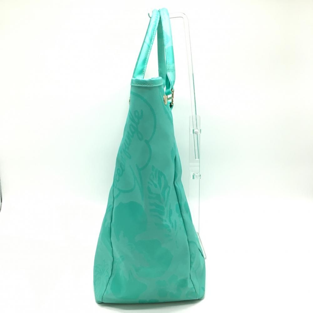 超美品】ムータマリン ロッカーバッグ ミントグリーン系 花柄