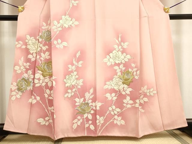 平和屋着物●訪問着　舞花　暈し染　金彩　ロング丈　正絹　逸品　DAAX9934fe 平和屋着物○訪問着 舞花 暈し染 金彩 ロング丈 正絹 逸品 DAAX9934fe