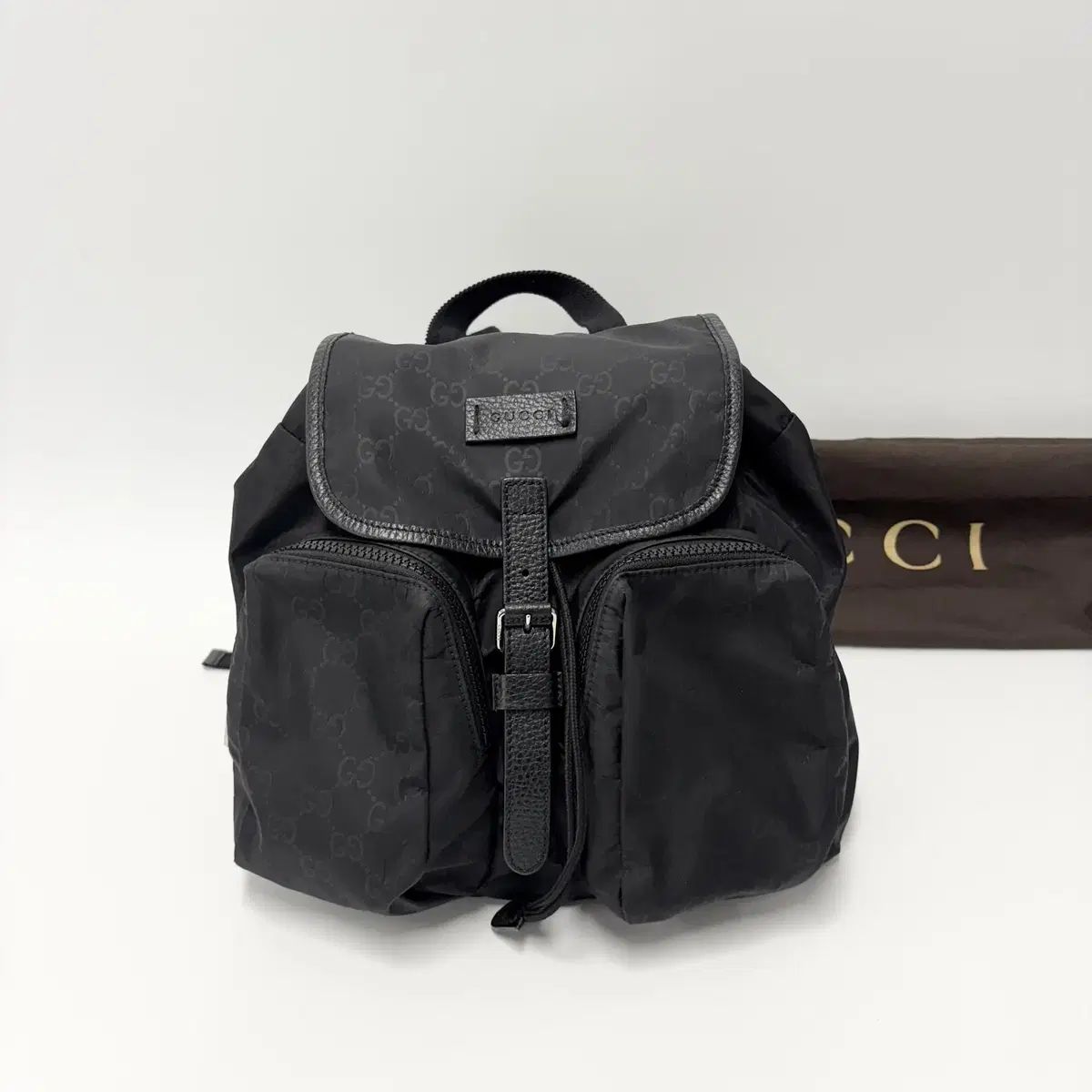 GUCCI グッチ GG ナイロン リュック リュックサック ブラック