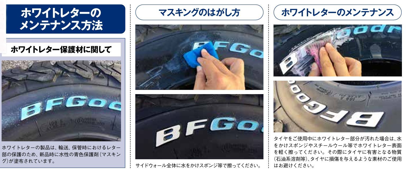 レイズドホワイトレター