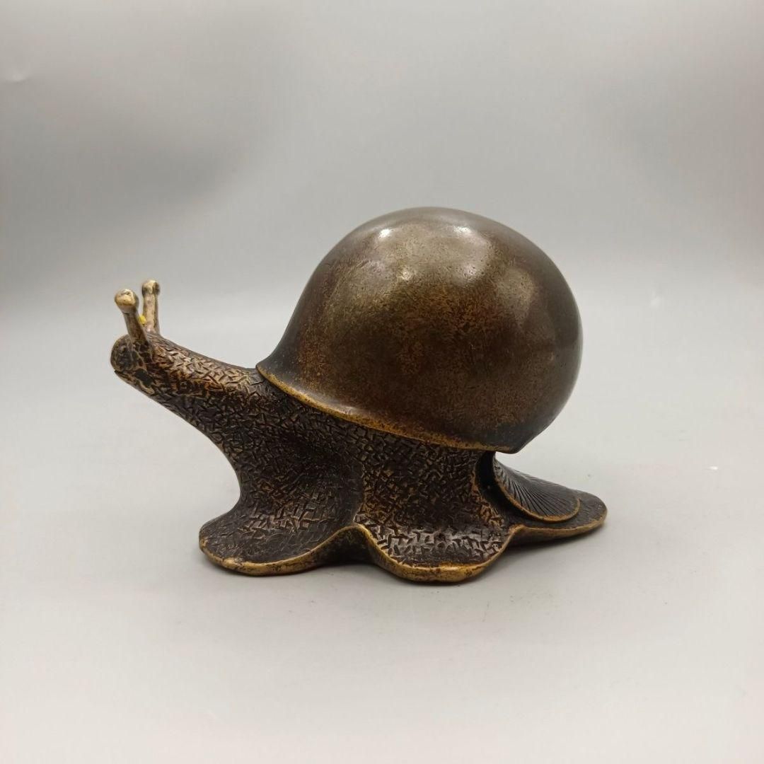銅器 蝸牛 鎮紙 茶台 家庭 事務室 風水開運 装飾品 工芸品 置物 美術品・アンティーク・コレクション 銅器 蝸牛 鎮紙 茶台 家庭 事務室