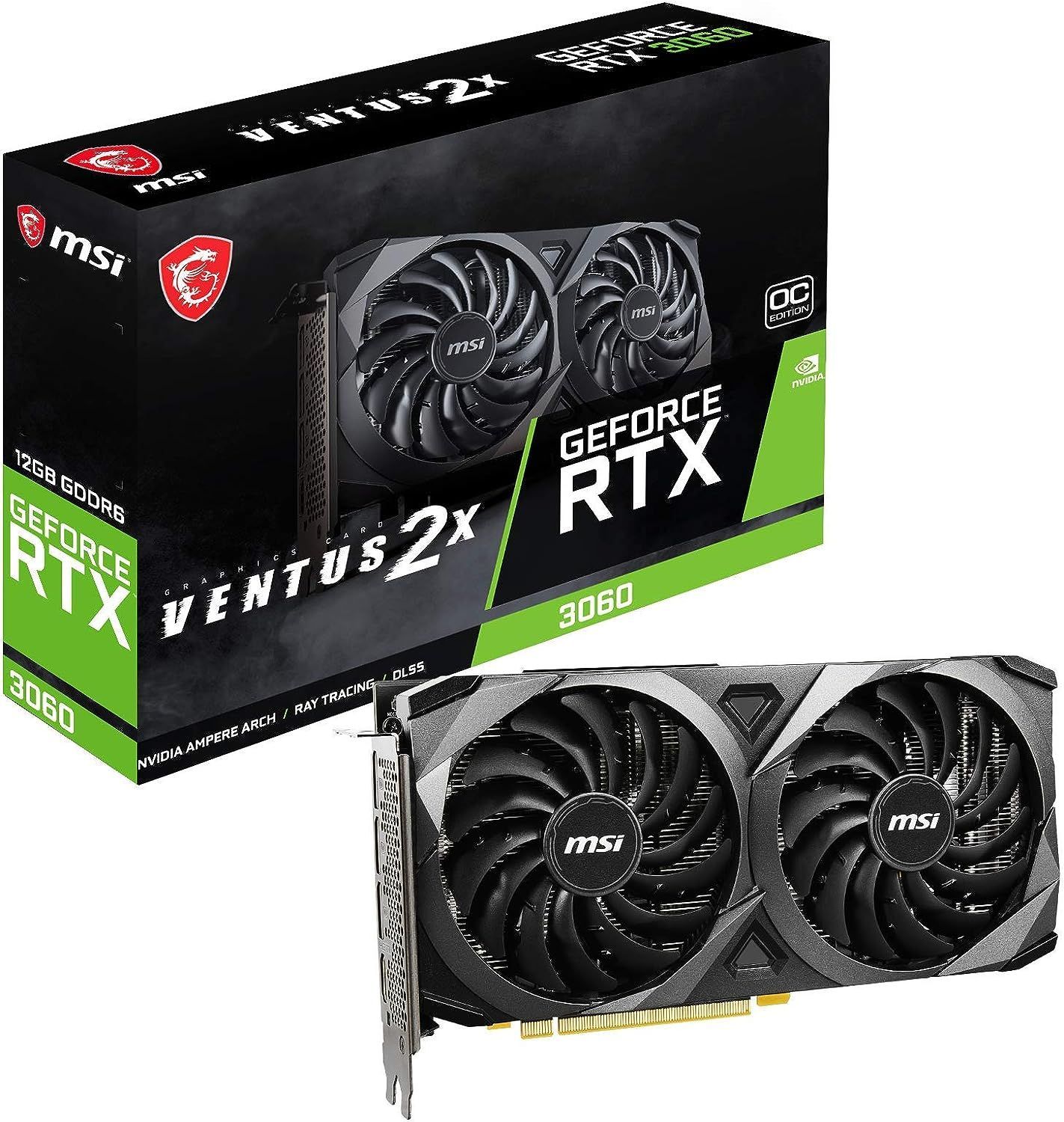 新古品・未使用品】MSI GeForce RTX 3060 VENTUS 2X 12G OC 