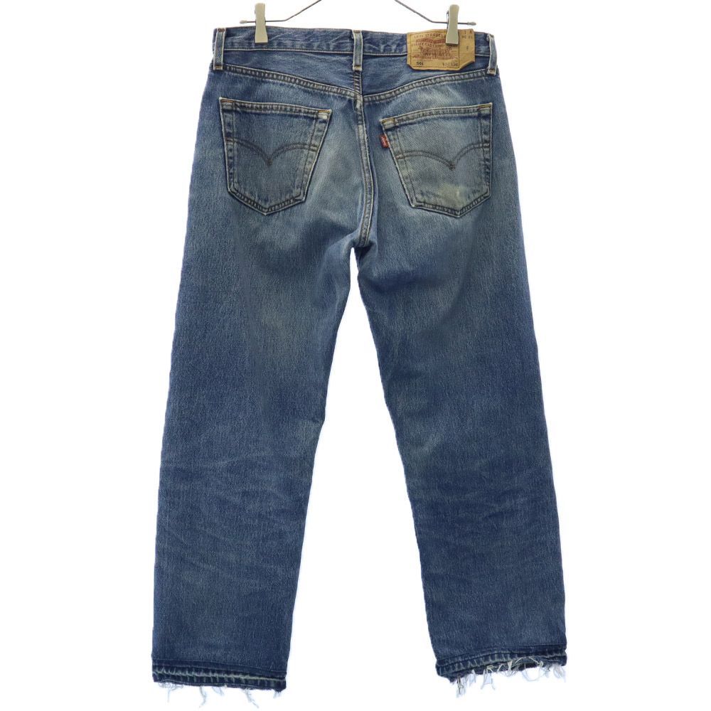 リーバイス 501 ストレート デニムパンツ W32 ブルー LEVI'S ボタンフライ ジーンズ メンズ 【中古】  【240221】