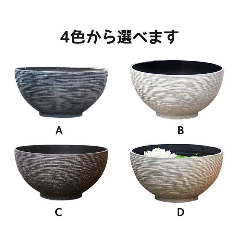 金魚鉢 睡蓮鉢 大型 屋外飼育 メダカ 鉢 プラスチック製の模造石 睡蓮