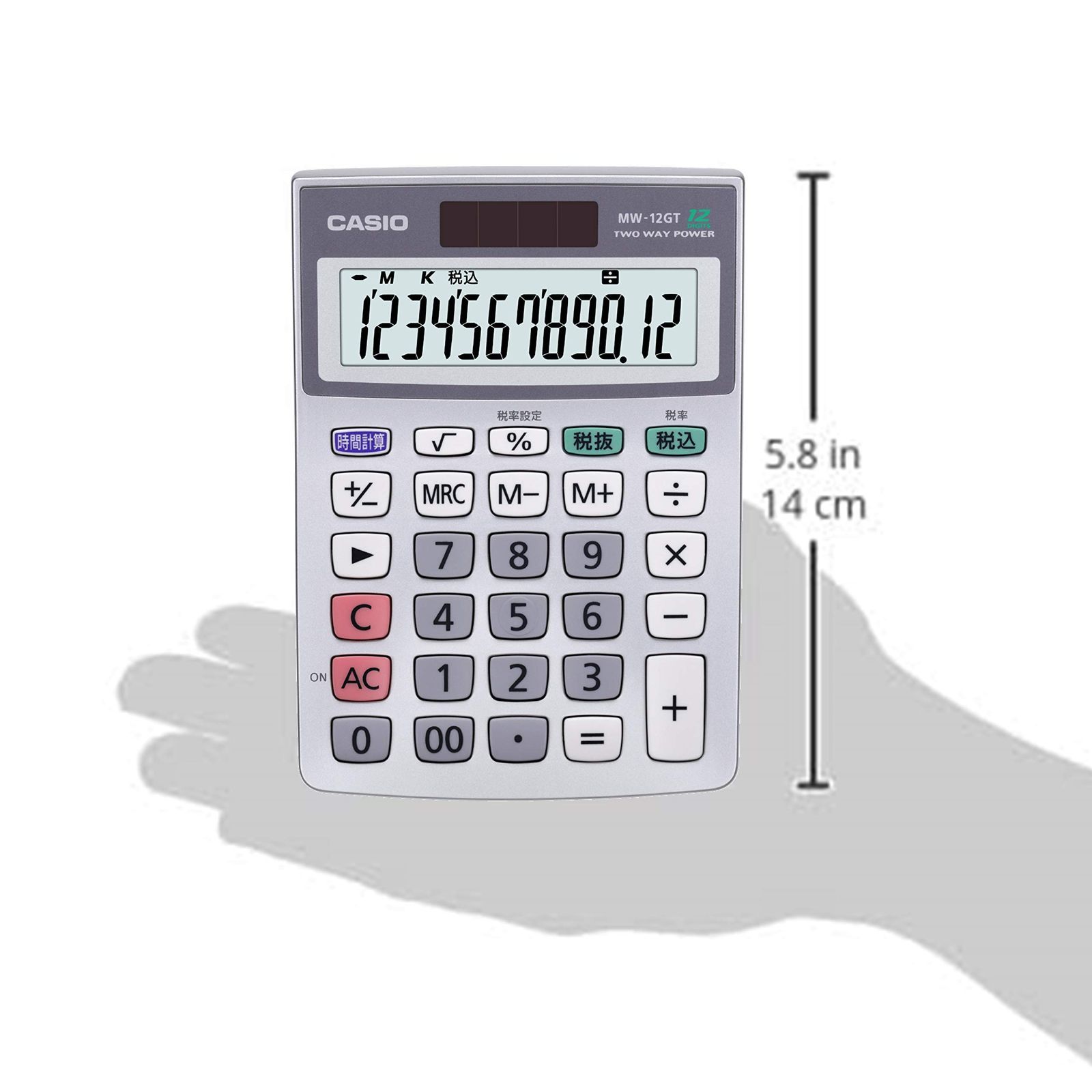 注目 小型手帳タイプ SL-300A-N カシオ CASIO 小さい 8桁表示 税計算 時間計算 2電源 ソーラー 電卓