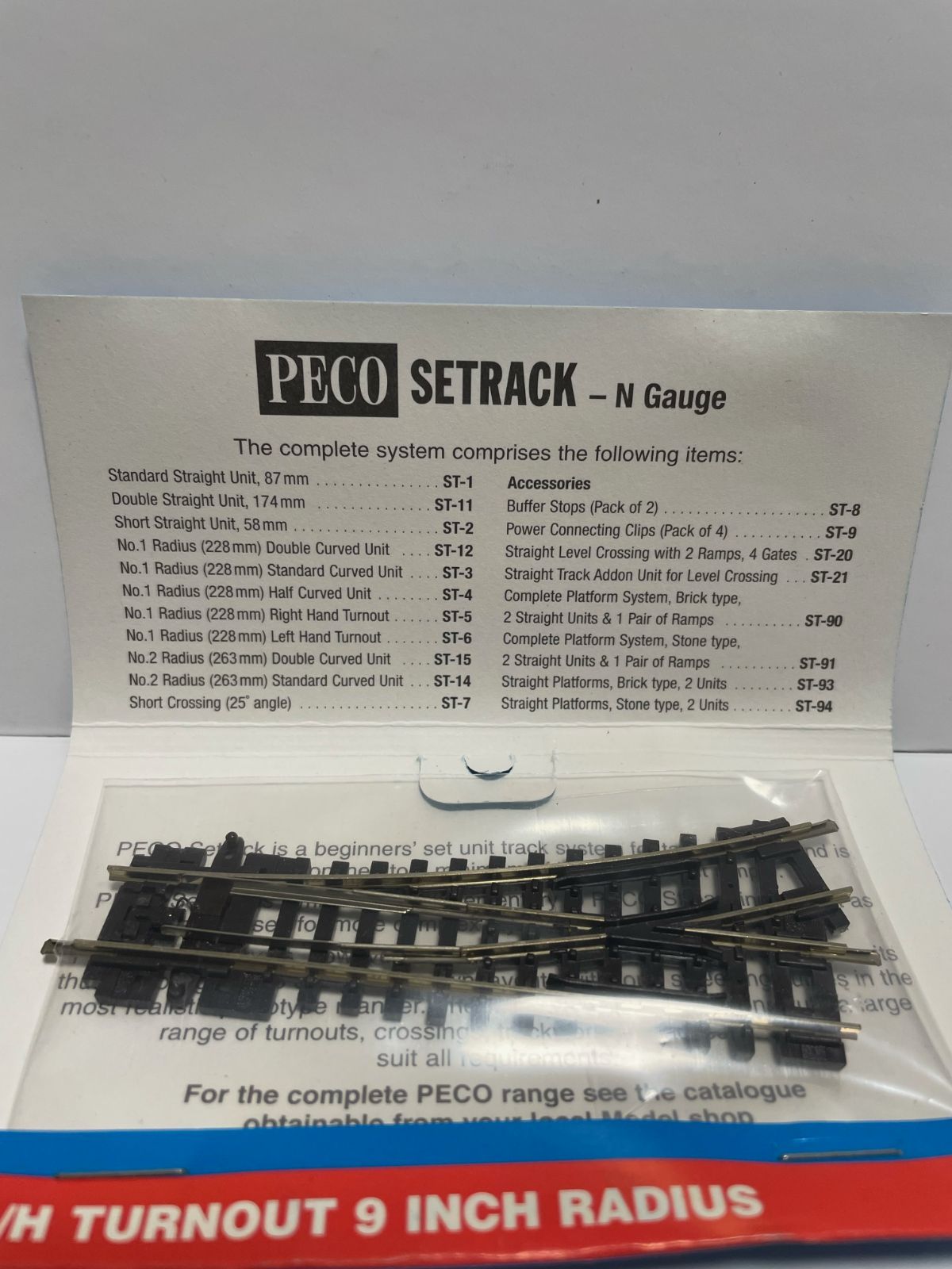 未開封】PECO ST-6 Nゲージ(9mm) 小型ポイントレール(左) - メルカリ