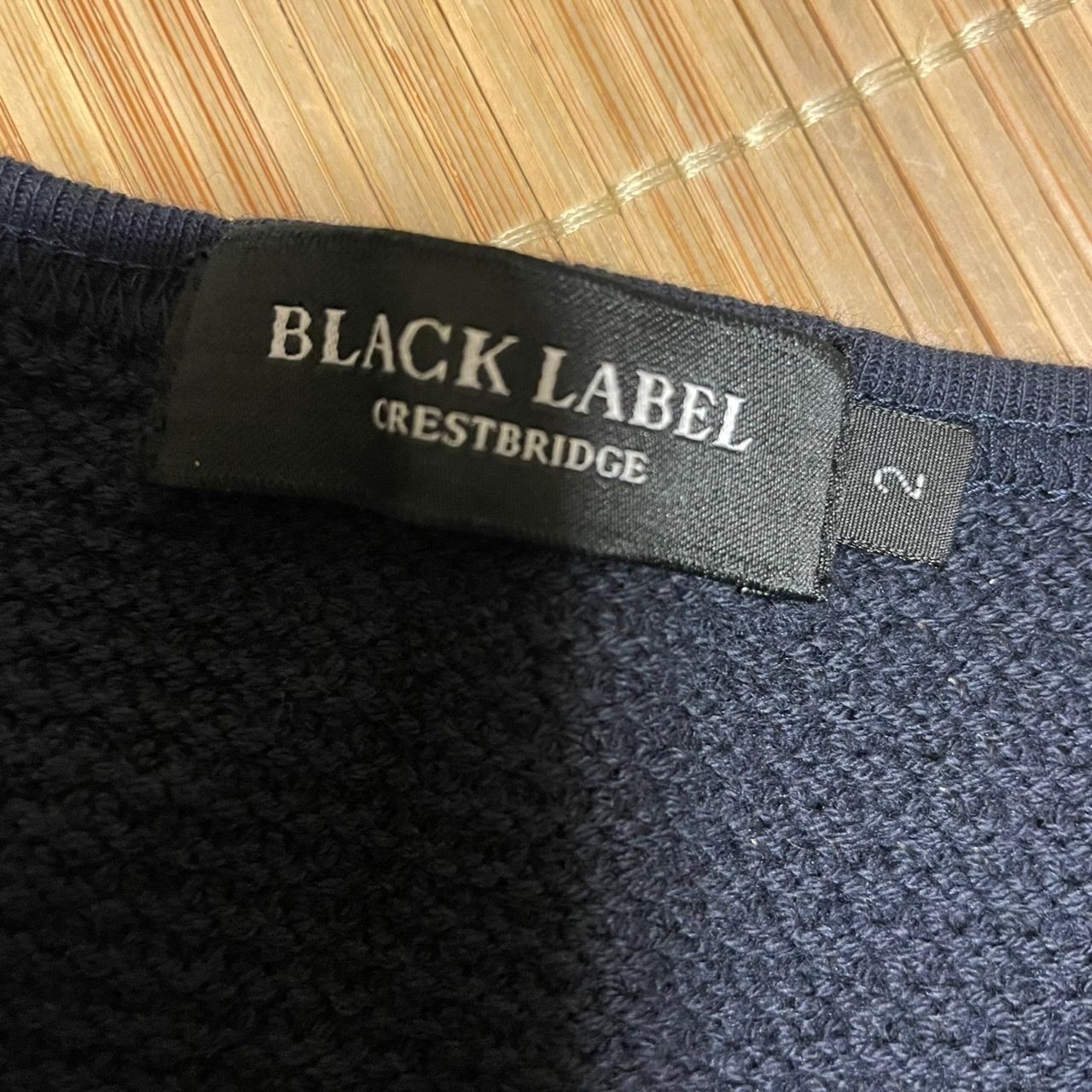 美品 メンズ BURBERRY BLACK LABEL ニットセーター 紺 2 - リサイクル