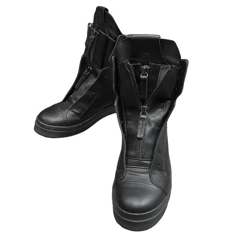 CINZIA ARAIA サイドフロントジップダブルレイヤードハイカット