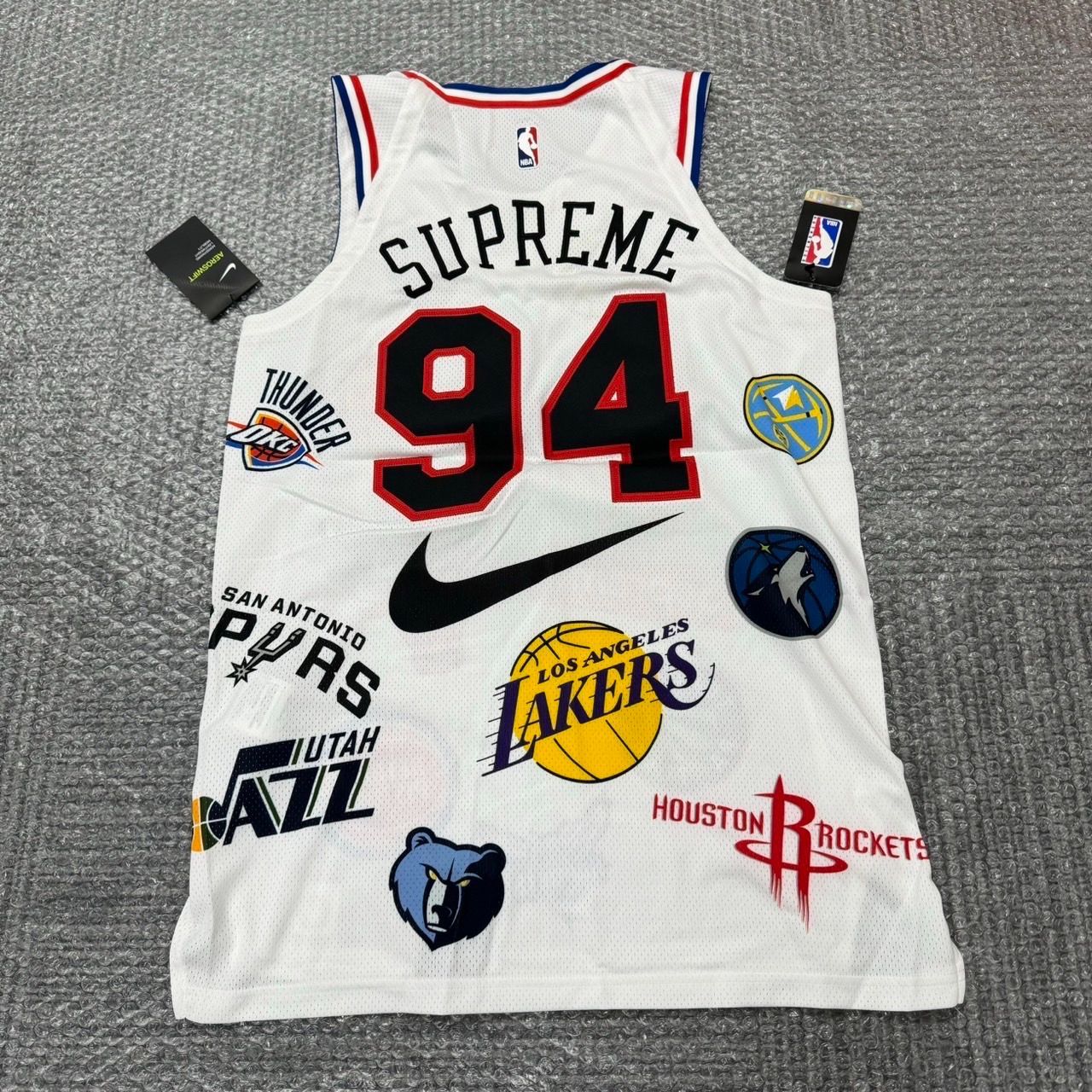 18ss Supreme Nike NBA Teams Authentic Jersey White Mサイズ  