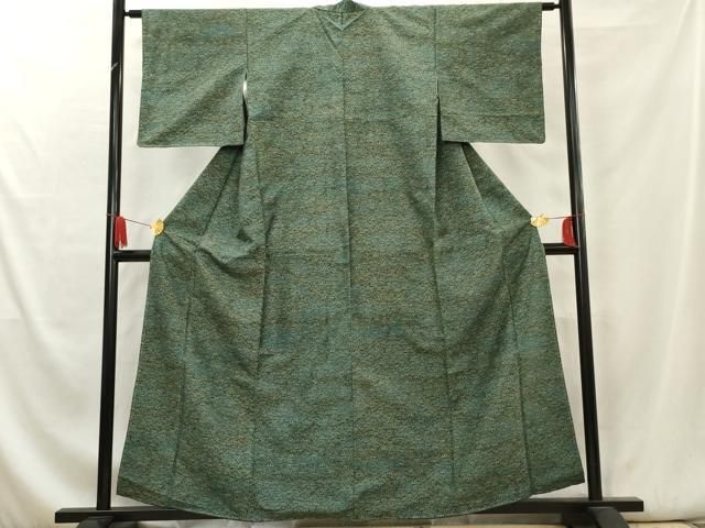 平和屋着物●上質な紬　成り物　林檎　ロング丈　正絹　逸品　AAAY6641zg 平和屋着物○上質な紬 成り物 林檎 ロング丈 正絹 逸品 AAAY6641zg