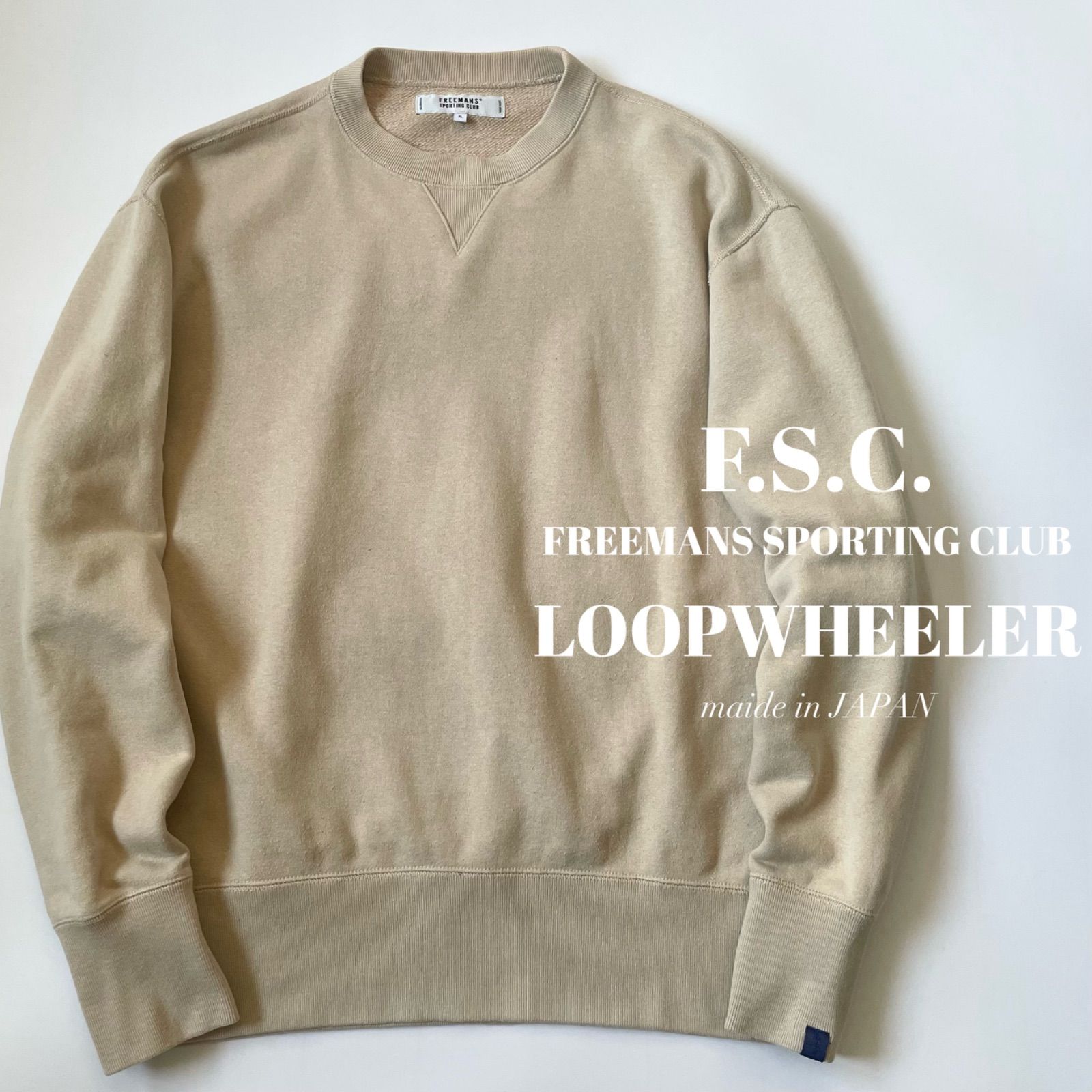 FSC× LOOPWHEELER クルーネック Lサイズ （FSC × LOOPWHEELER
