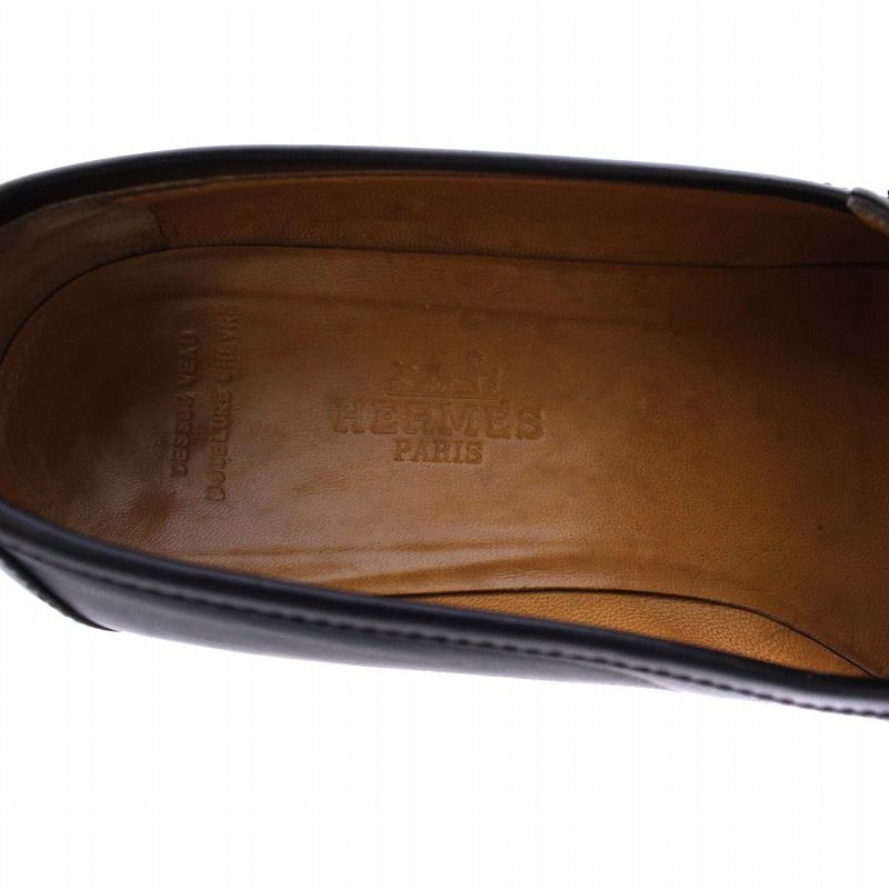 美品】HERMES シェーヌダンクル ローファー チャンキーヒール 24.5