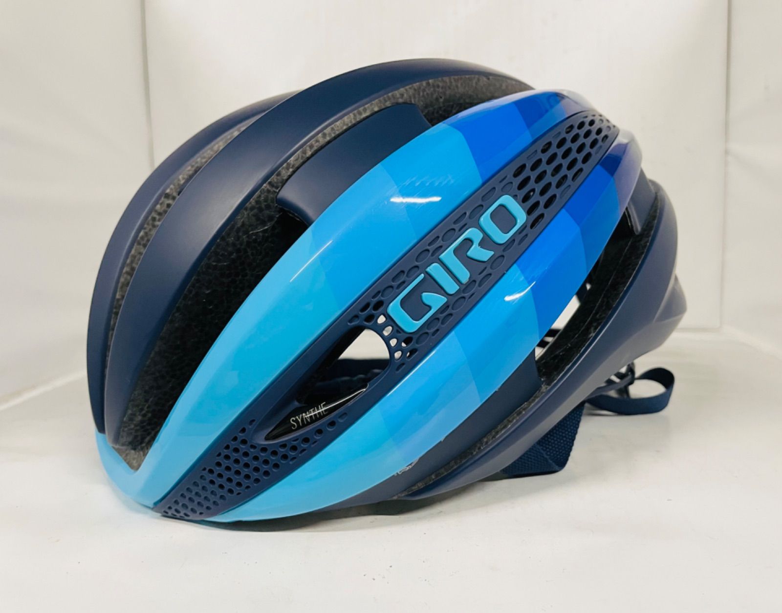 Giro Synthe MIPS ヘルメット Mサイズ 青/白 ジロ美品 ジロ GIRO