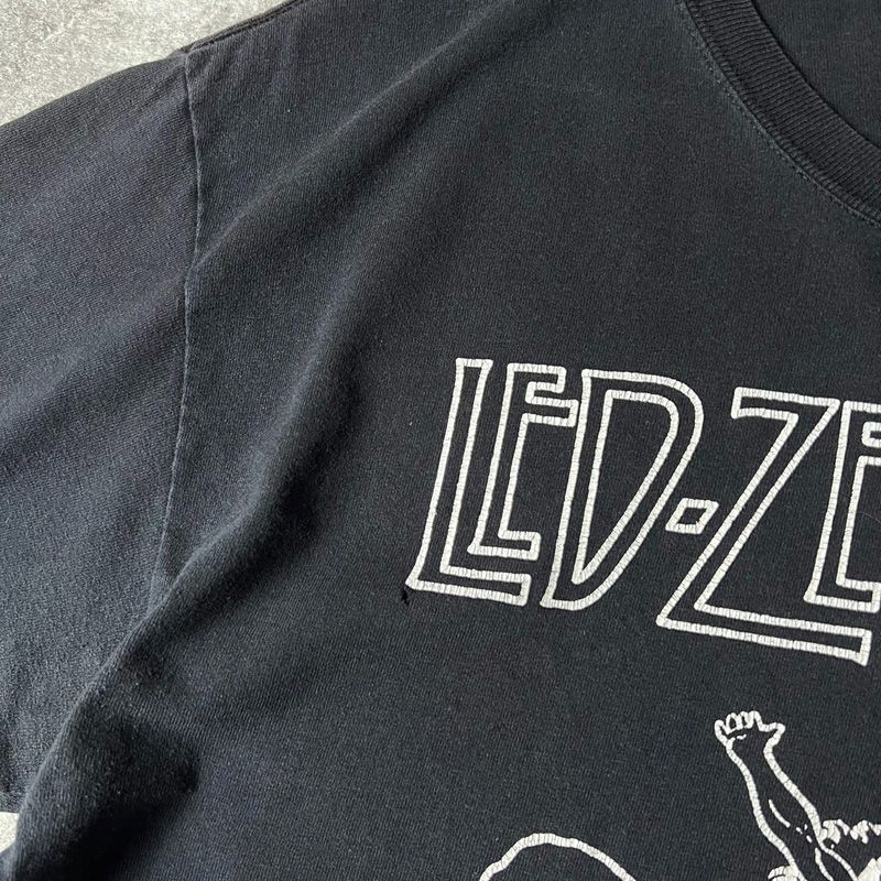 00s Led Zeppelin オフィシャル 1977 ツアー 両面 プリント 半袖 00s Led Zeppelin オフィシャル 1977 ツアー 両面 プリント 半袖