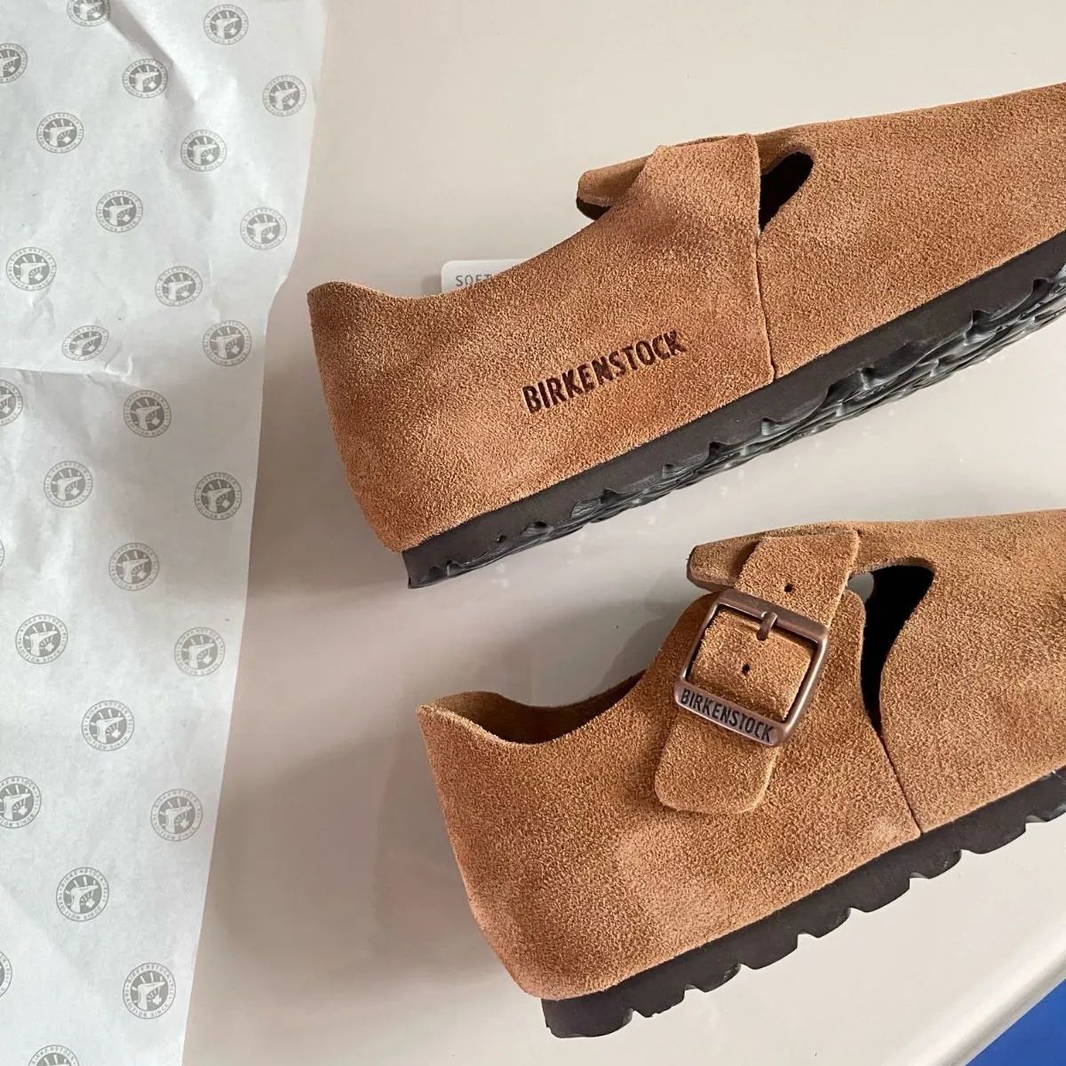 BIRKENSTOCK LONDON Casual Shoes/ビルケンシュトック ロンドン スエード レザー 箱付 ブラウン 男女兼用（35-44）  - メルカリ