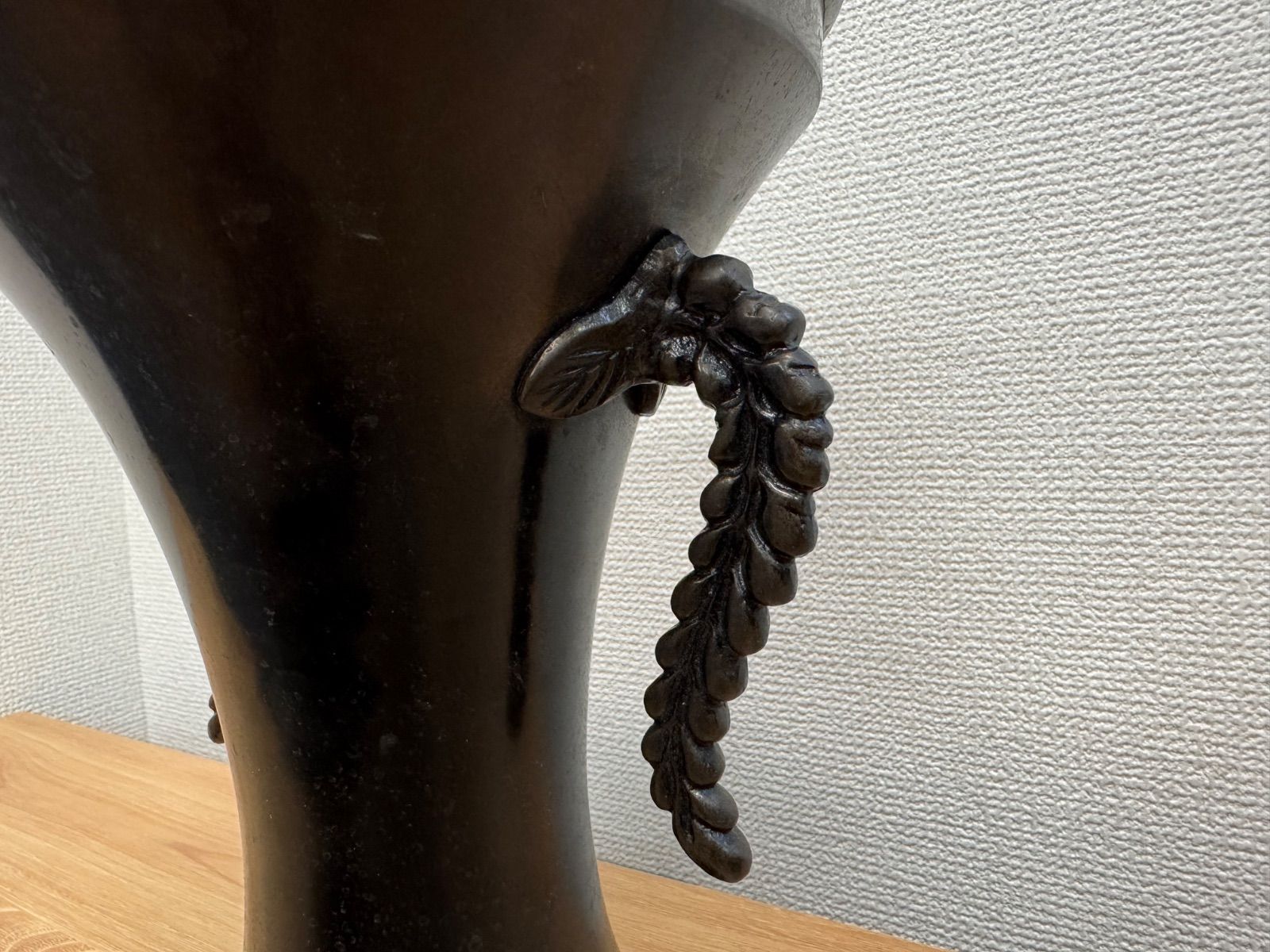 池坊 紫雲 花器 花入 花活け 華道具 藤双耳 フラワーベース 池坊好み SALE】池坊 紫雲 花器 花入 花活け 華道具 藤双耳 フラワーベース