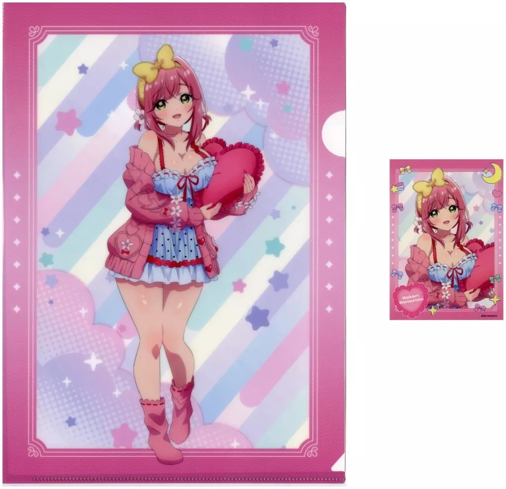 中古】クリアファイル 花園羽香里 A4クリアファイル＆ステッカー