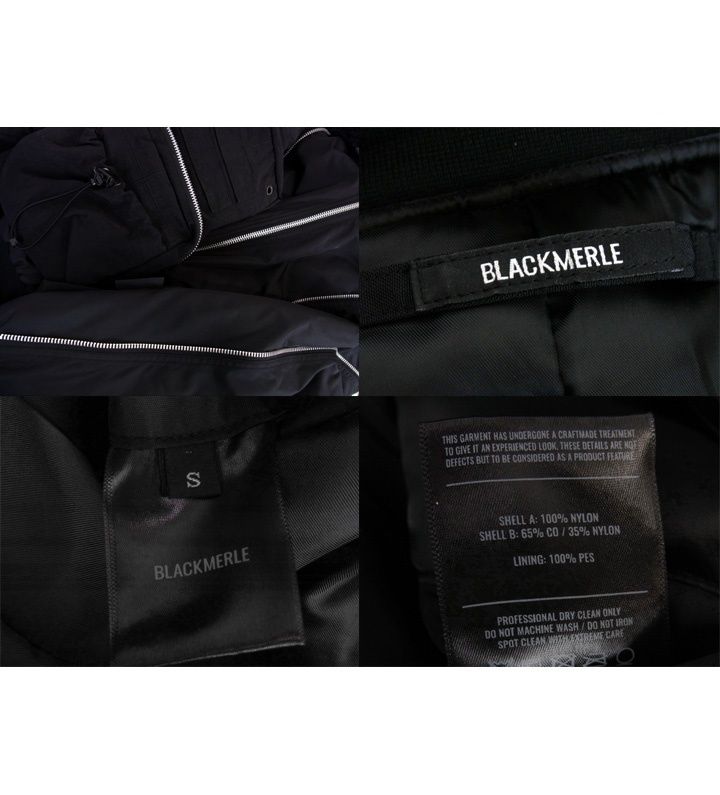 ブラックマール BLACKMERLE □ 袖着脱 ジップ MA-1 ボンバー 