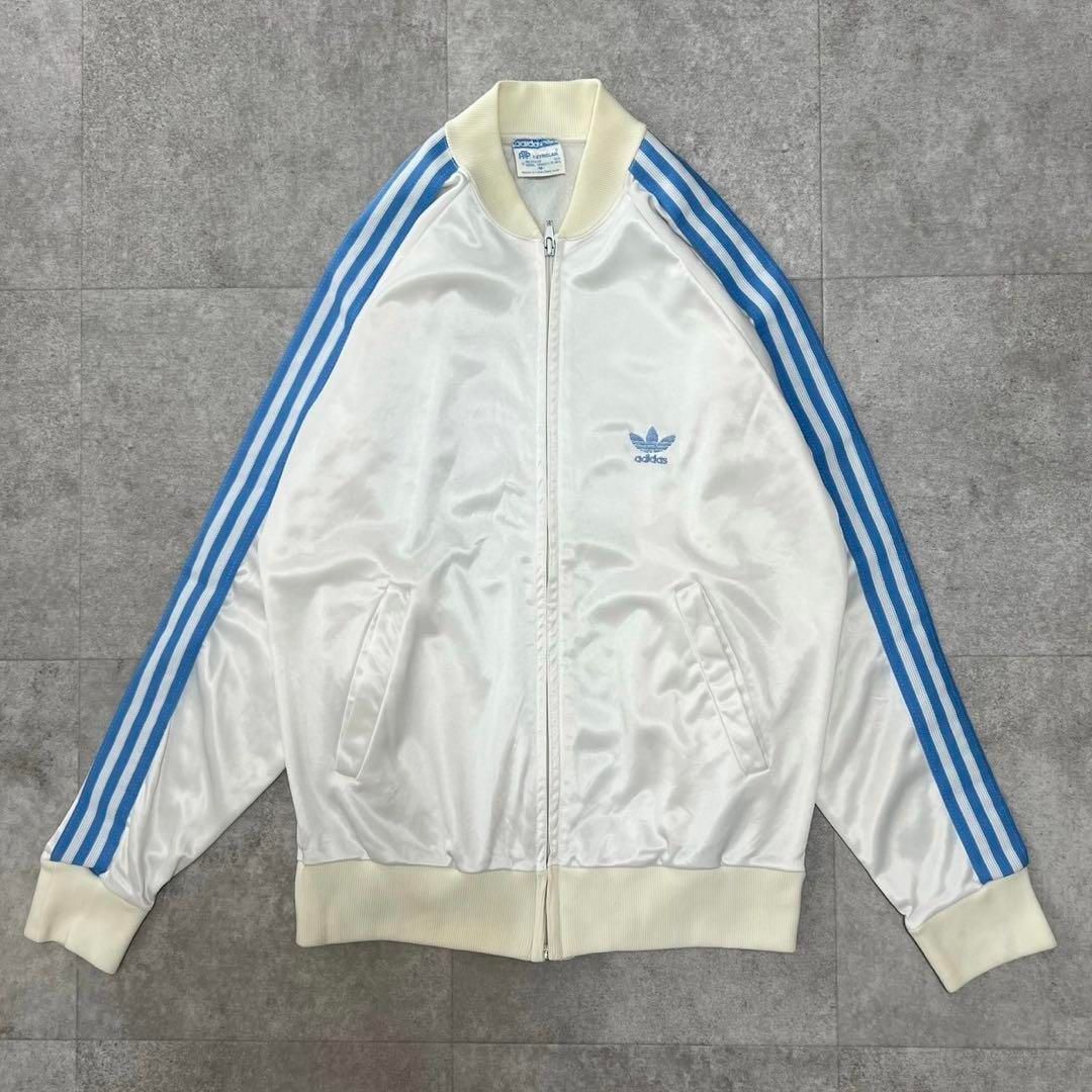 レア USA製 アディダス 80s ATP トラックジャケット アイボリー レア USA製 アディダス 80s ATP トラックジャケット アイボリー